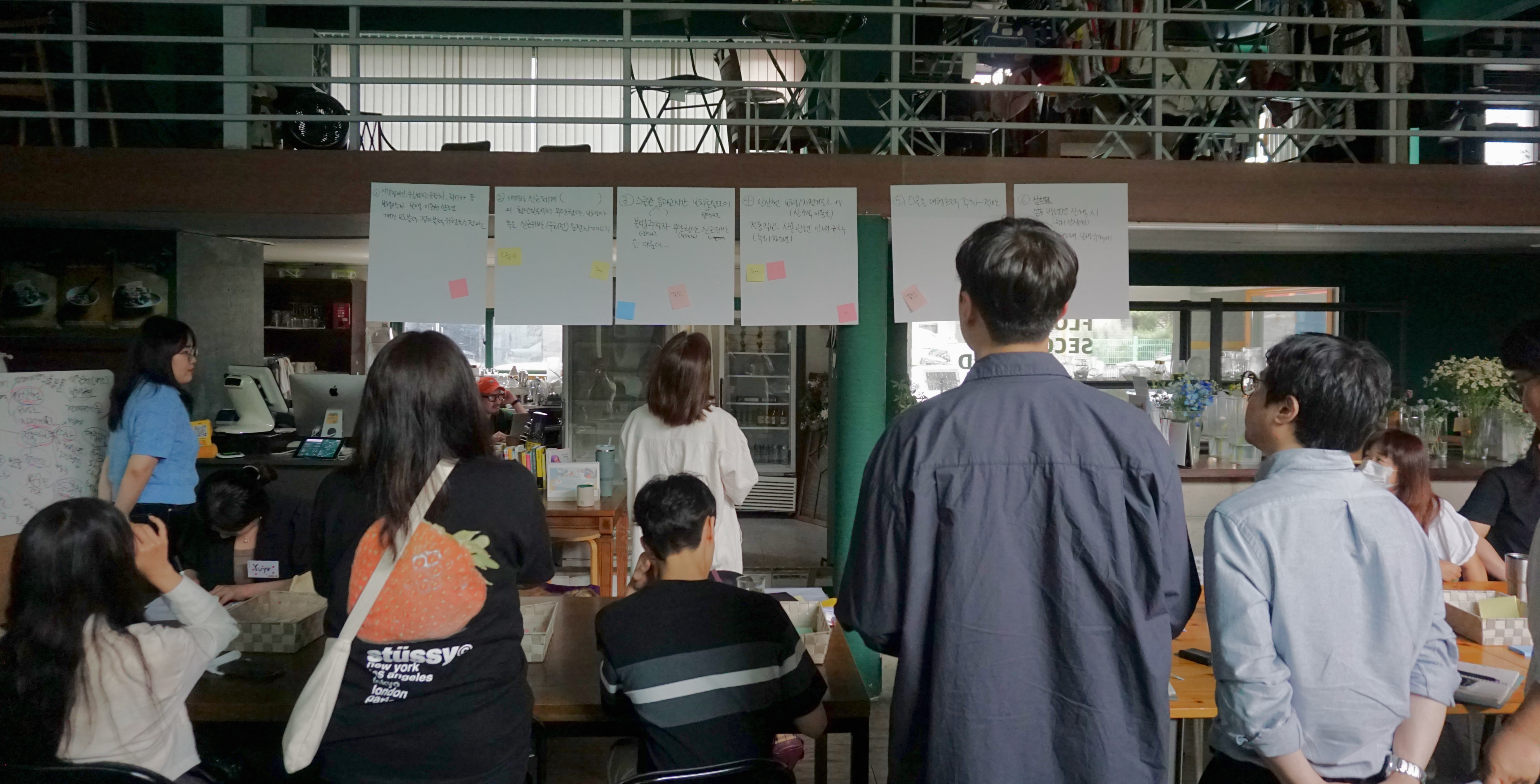 Participants gathered during a community workshop in Ansan