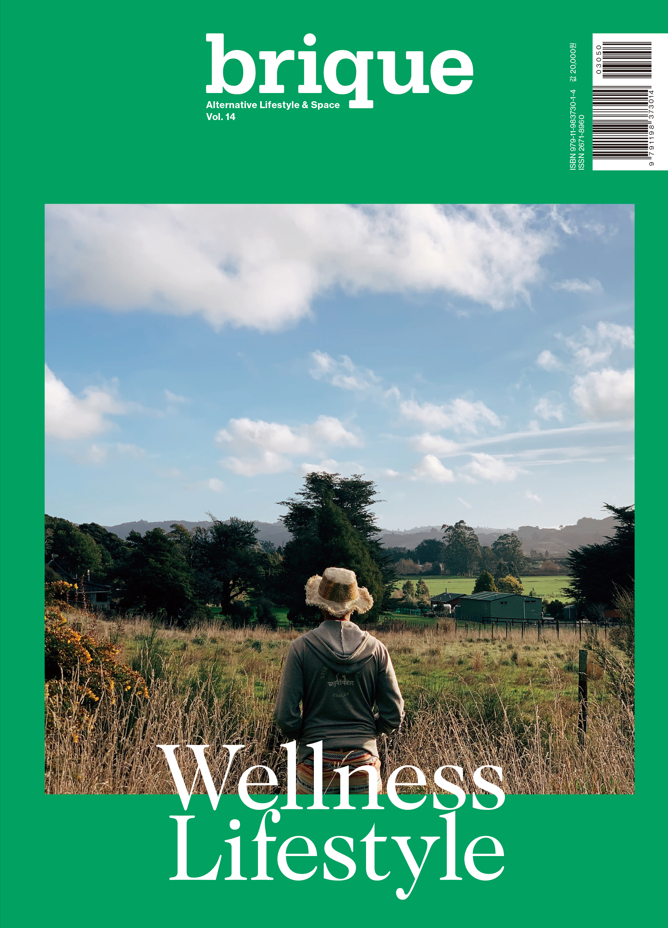 Cover of Brique Magazine Vol. 14 Wellness Lifestyle in green